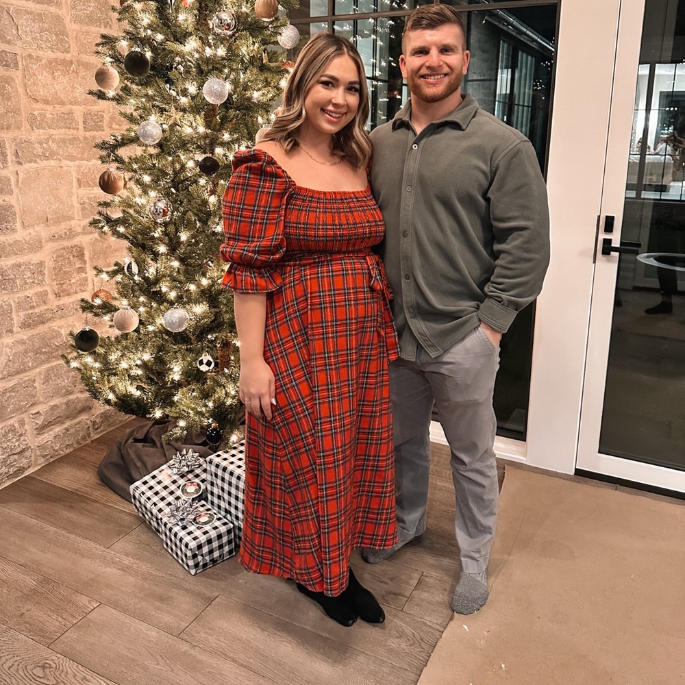 Tartan Red Dress